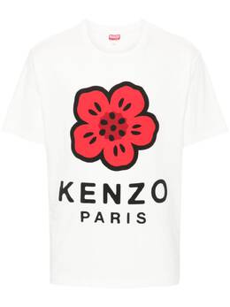 Kenzo: Футболка с цветочным принтом 