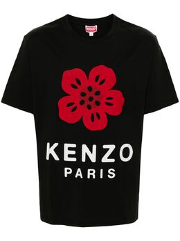 Kenzo: Футболка с цветочным принтом 