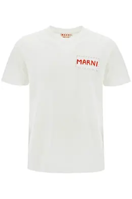 Marni: Белая футболка 