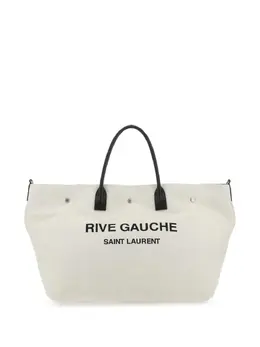 Saint Laurent: Белая сумка-шоппер  Rive Gauche