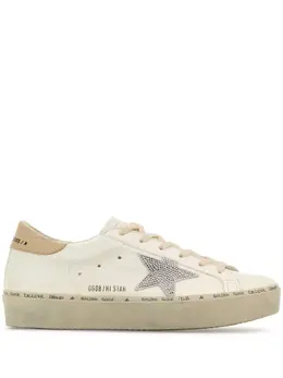 Golden Goose: Бежевые кроссовки  Hi Star