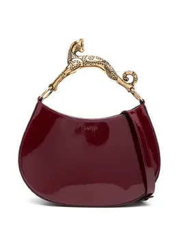 Lanvin: Бордовая сумка-шоппер 