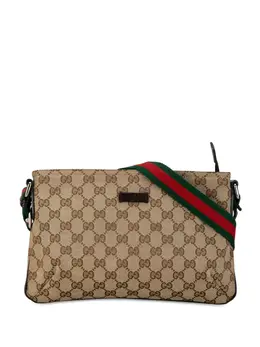 Gucci Pre-Owned: Коричневая сумка через плечо 