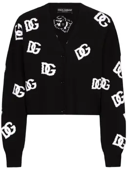 Dolce & Gabbana: Чёрный кардиган 
