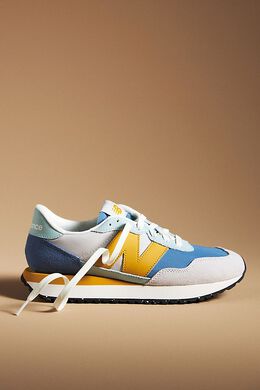 New Balance: Голубые кроссовки  237