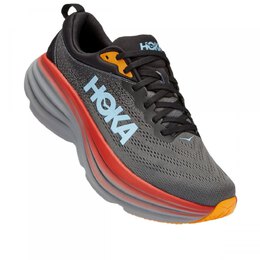 HOKA: Серые кроссовки 