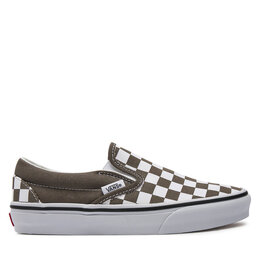 Vans: Серые кроссовки  Classic Slip On