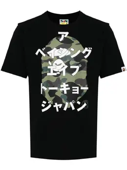 A BATHING APE®: Чёрная футболка 