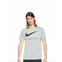 NIKE: Серая футболка 