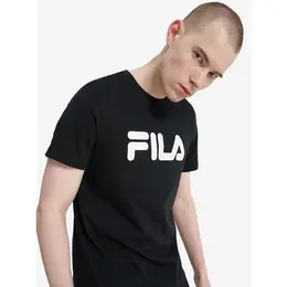 Fila: Чёрная футболка 