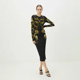 Versace Jeans Couture: Чёрное платье 