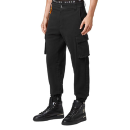 Philipp Plein: Чёрные брюки  Iconic Plein