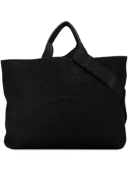 Prada Pre-Owned: Чёрная сумка-шоппер 