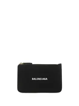 Balenciaga: Чёрный картхолдер 