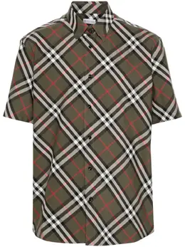 Burberry: Рубашка цвета хаки 