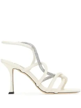 Jimmy Choo: Белые сандалии 