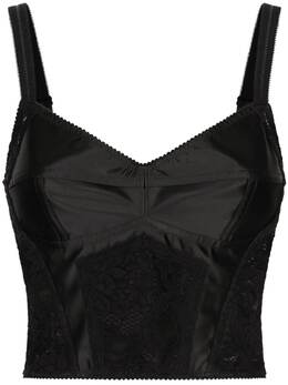 Dolce & Gabbana: Чёрный корсет 