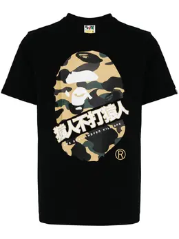 A BATHING APE®: Чёрная футболка 