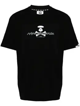 AAPE BY *A BATHING APE®: Хлопковая футболка 