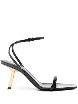 Saint Laurent: Чёрные сандалии 