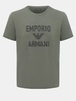 Emporio Armani: Футболка цвета хаки 