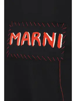 Marni: Чёрная футболка 