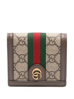 Gucci: Коричневый кошелёк  Ophidia