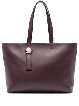 Furla: Фиолетовая сумка-шоппер 