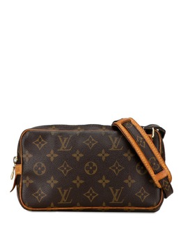 Louis Vuitton Pre-Owned: Коричневая сумка через плечо 