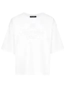 Dolce & Gabbana: Белая футболка  T