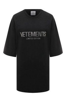 VETEMENTS: Хлопковая футболка 