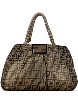 Fendi Pre-Owned: Сумка-шоппер с принтом 