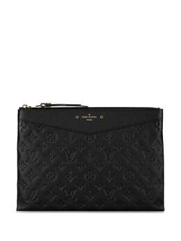 Louis Vuitton Pre-Owned: Чёрный клатч 