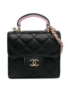 CHANEL Pre-Owned: Двухцветный клатч 