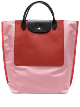 Longchamp: Розовая сумка-шоппер 