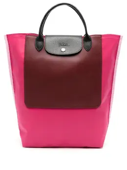 Longchamp: Розовая сумка-шоппер 