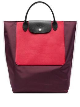 Longchamp: Тёмная сумка-шоппер 