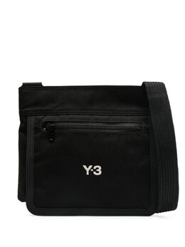 Y-3: Чёрная сумка через плечо 