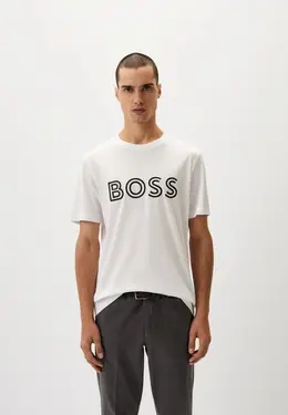 Boss: Белая футболка 