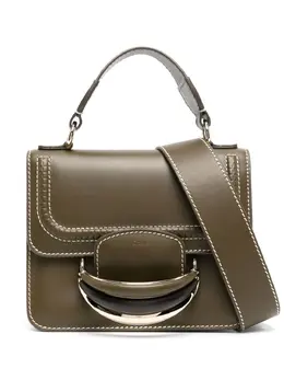 Chloé: Зелёная сумка через плечо 