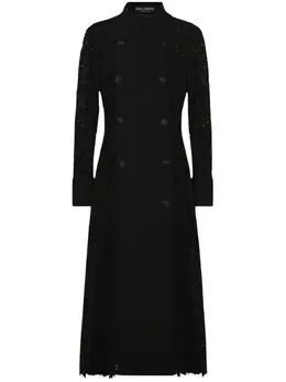 Dolce & Gabbana: Чёрное пальто 