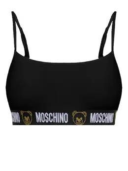 Moschino: Чёрный бюстгальтер  Teddy Bear