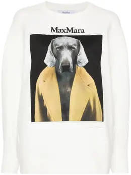 Max Mara: Белый свитшот 