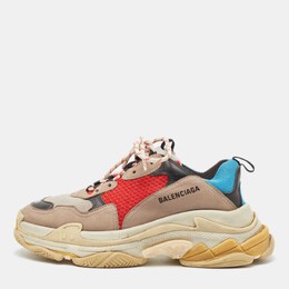 Balenciaga: Многоцветные кроссовки  Triple S