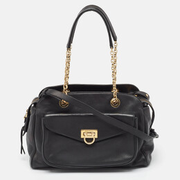 Salvatore Ferragamo: Чёрная сумка 