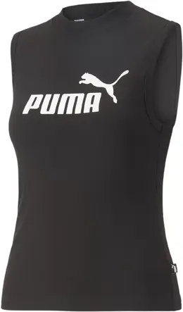 PUMA: Чёрная майка  Ess