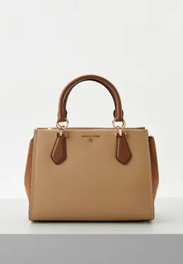 Michael Michael Kors: Бежевая сумка 