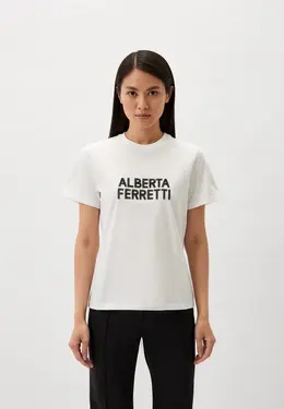 Alberta Ferretti: Белая футболка 