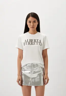 Alberta Ferretti: Белая футболка 