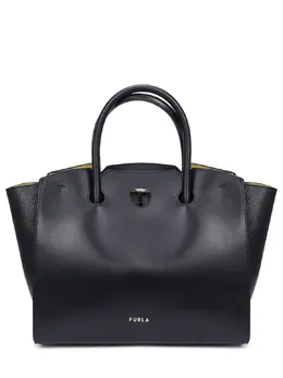 FURLA: Чёрная сумка 